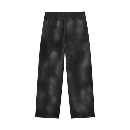 The Sundown Sweatpants - sunfade wide leg fleece sweatpants, back view