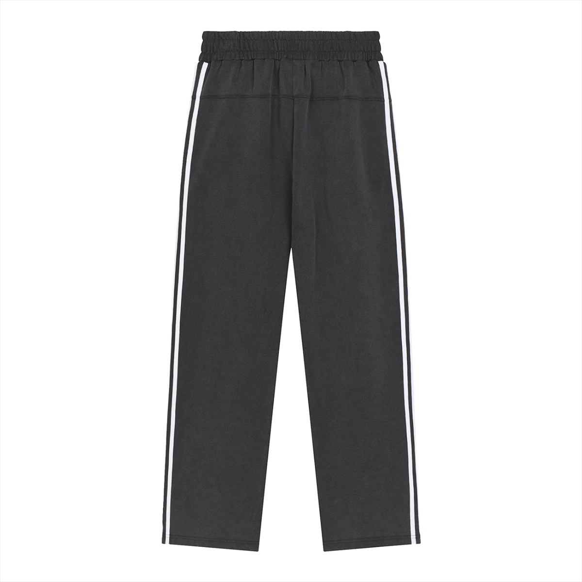 The Snowfall Sweatpants - Snow Washed Contrast Tape Sweatpants, back view