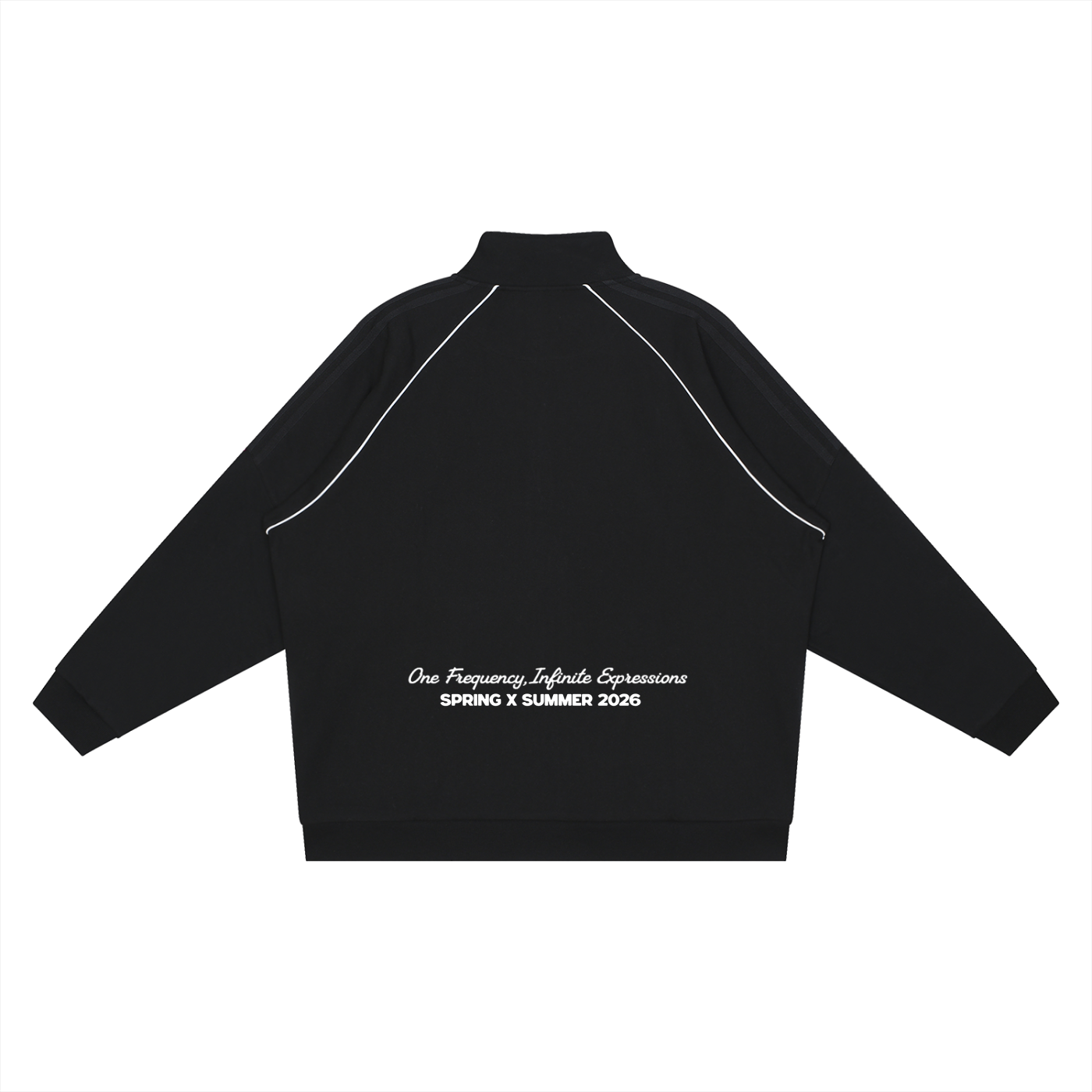 Reflection Striped Raglan Sleeve  Jacket