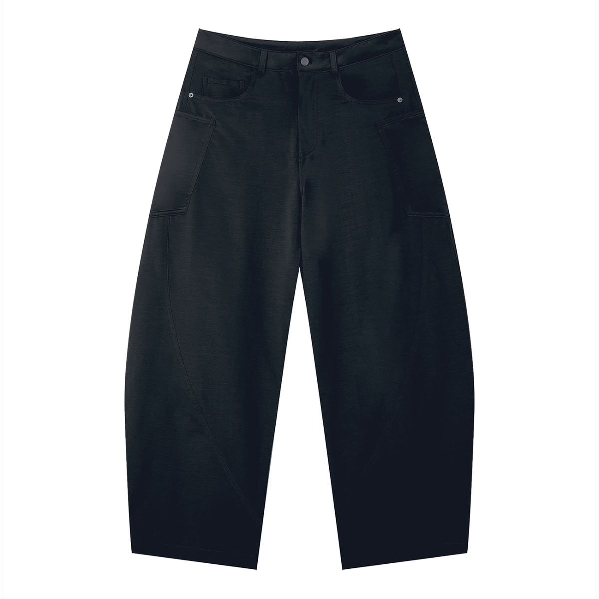 The Parachute Pants - Human Days Barrel Leg Trousers, front view