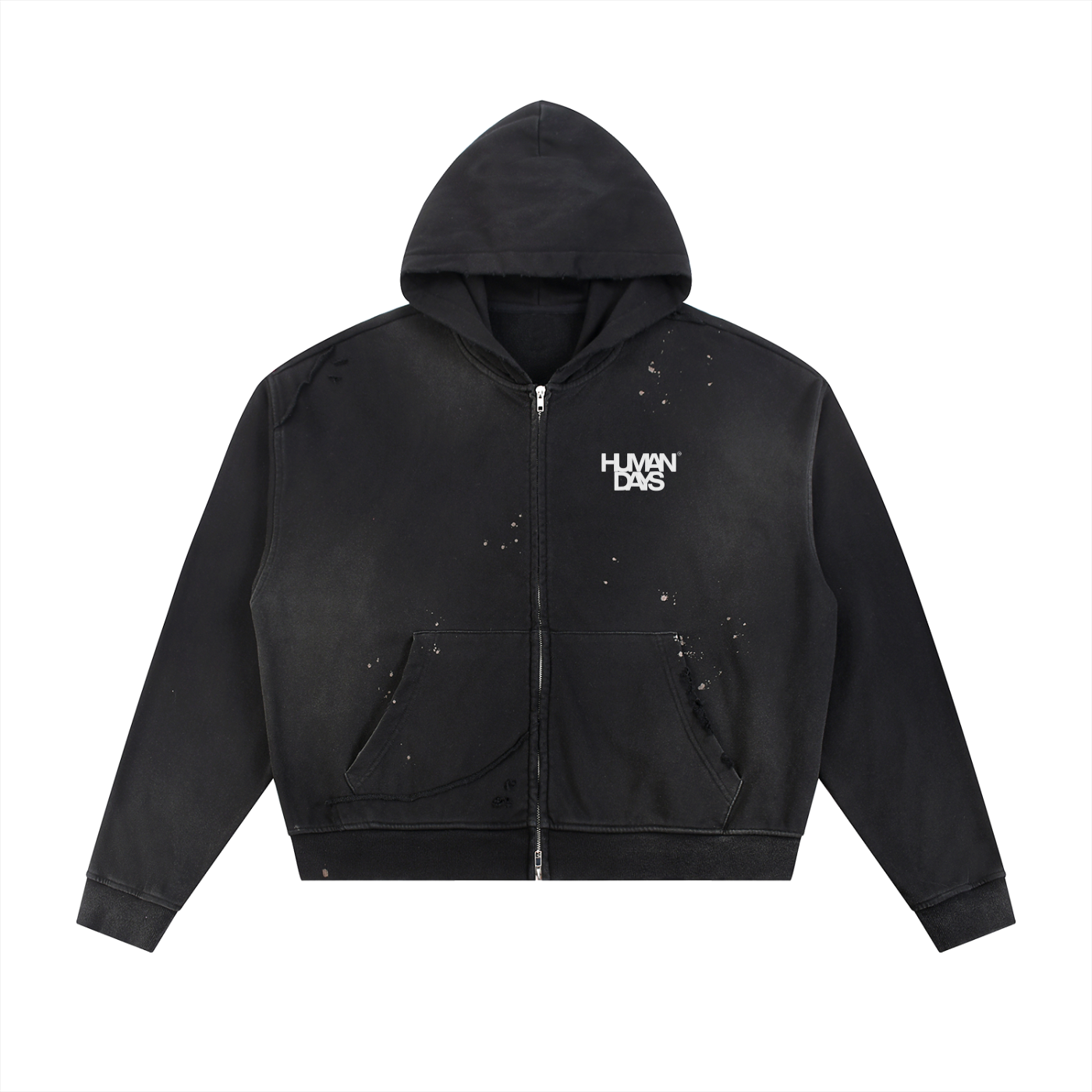 Hey You!? Washed Hoodie — White
