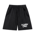 Unisex Vintage Wash Raw Edge Shorts