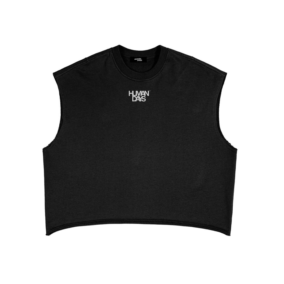 The Arm Day Tank - French Terry Boxy Tank Top, front view