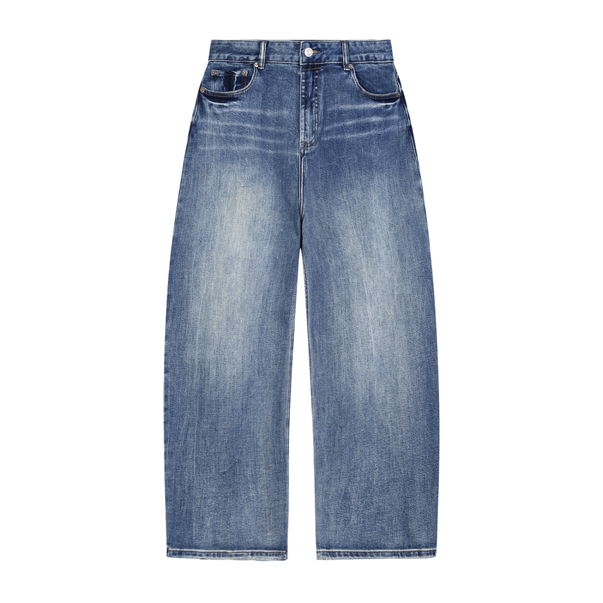 The Lived-In Jeans - Sun Fade Heavyweight Denim Jeans, front view
