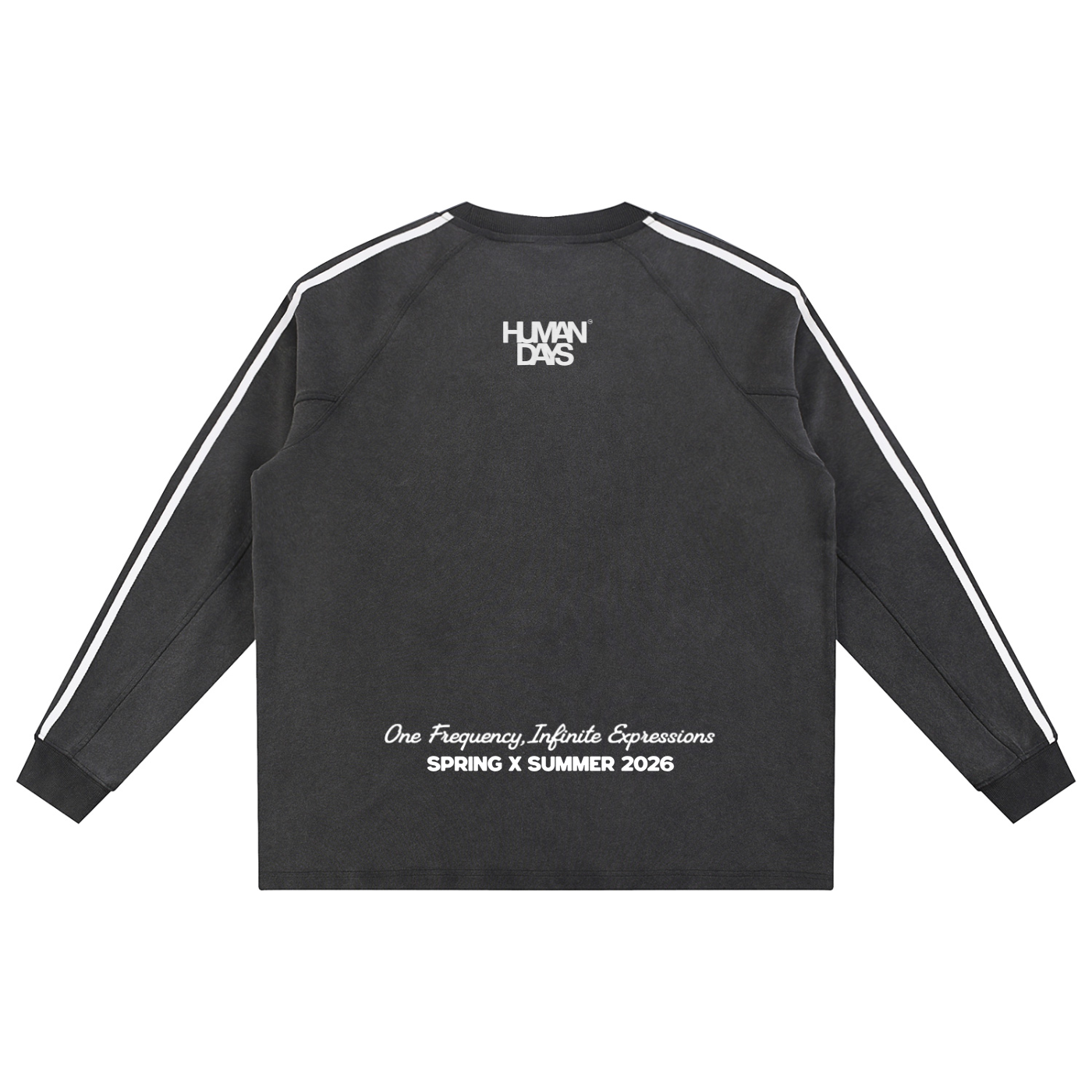 Snow Washed Contrast Tape Sweatshirt