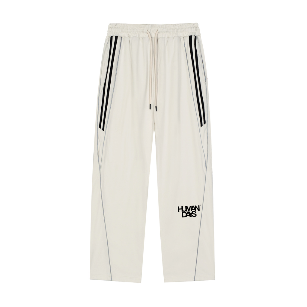 Reflection Striped Straight-Leg Sweatpants