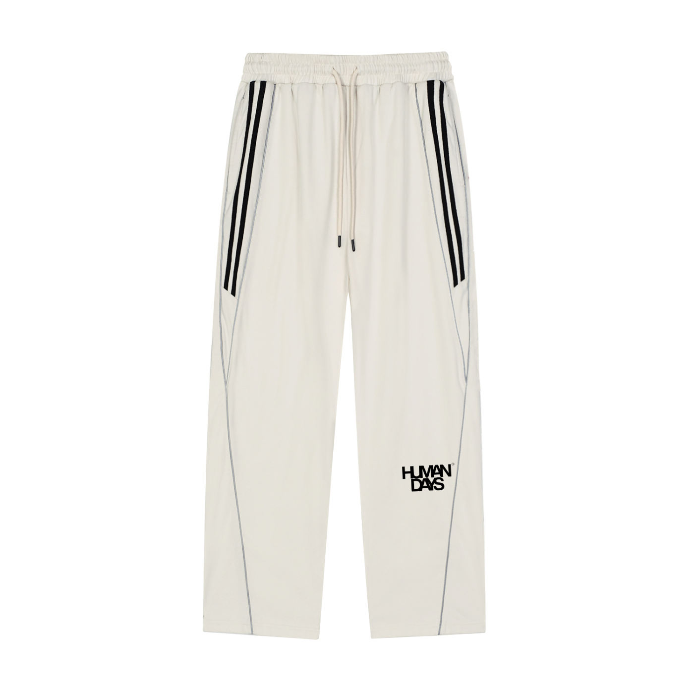 Reflection Striped Straight-Leg Sweatpants