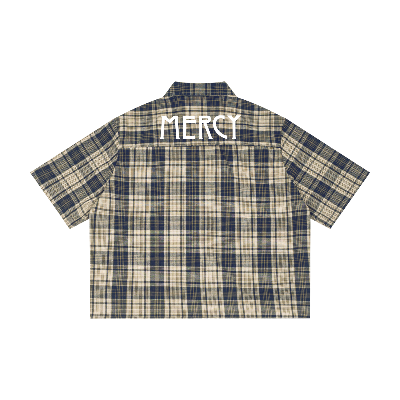 Unisex Plaid Boxy Short Sleeve Shirt