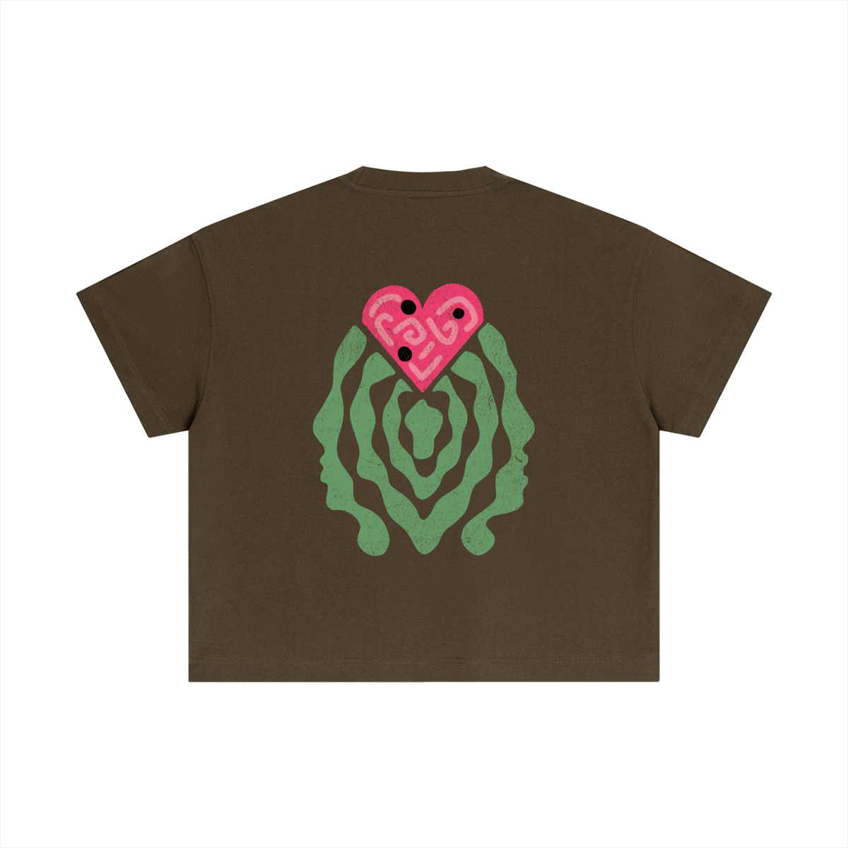The Sweetheart Tee - Essential Cotton Boxy T-Shirt, detail view