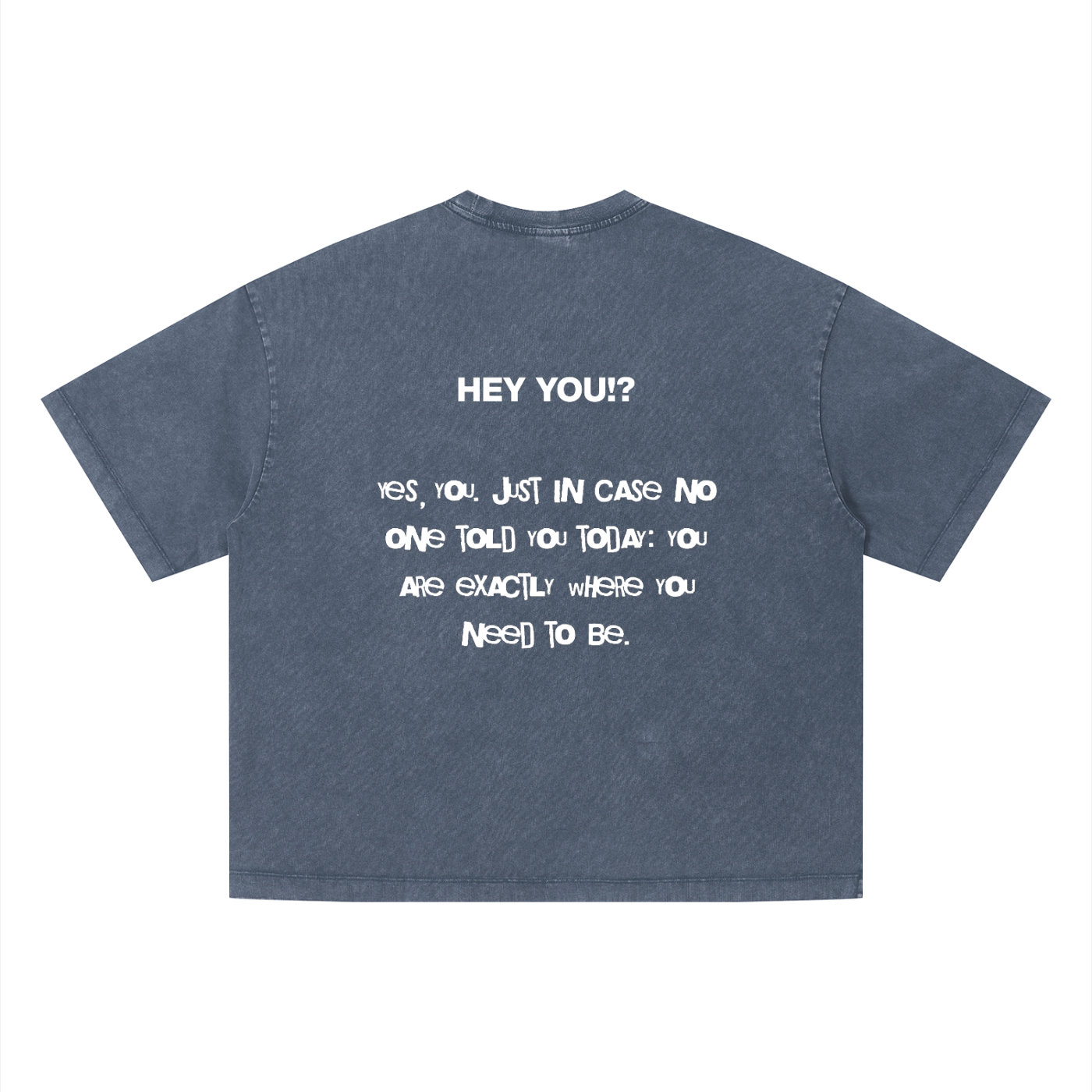 Hey You!? Boxy Tee — White