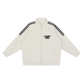 Reflection Striped Raglan Sleeve  Jacket