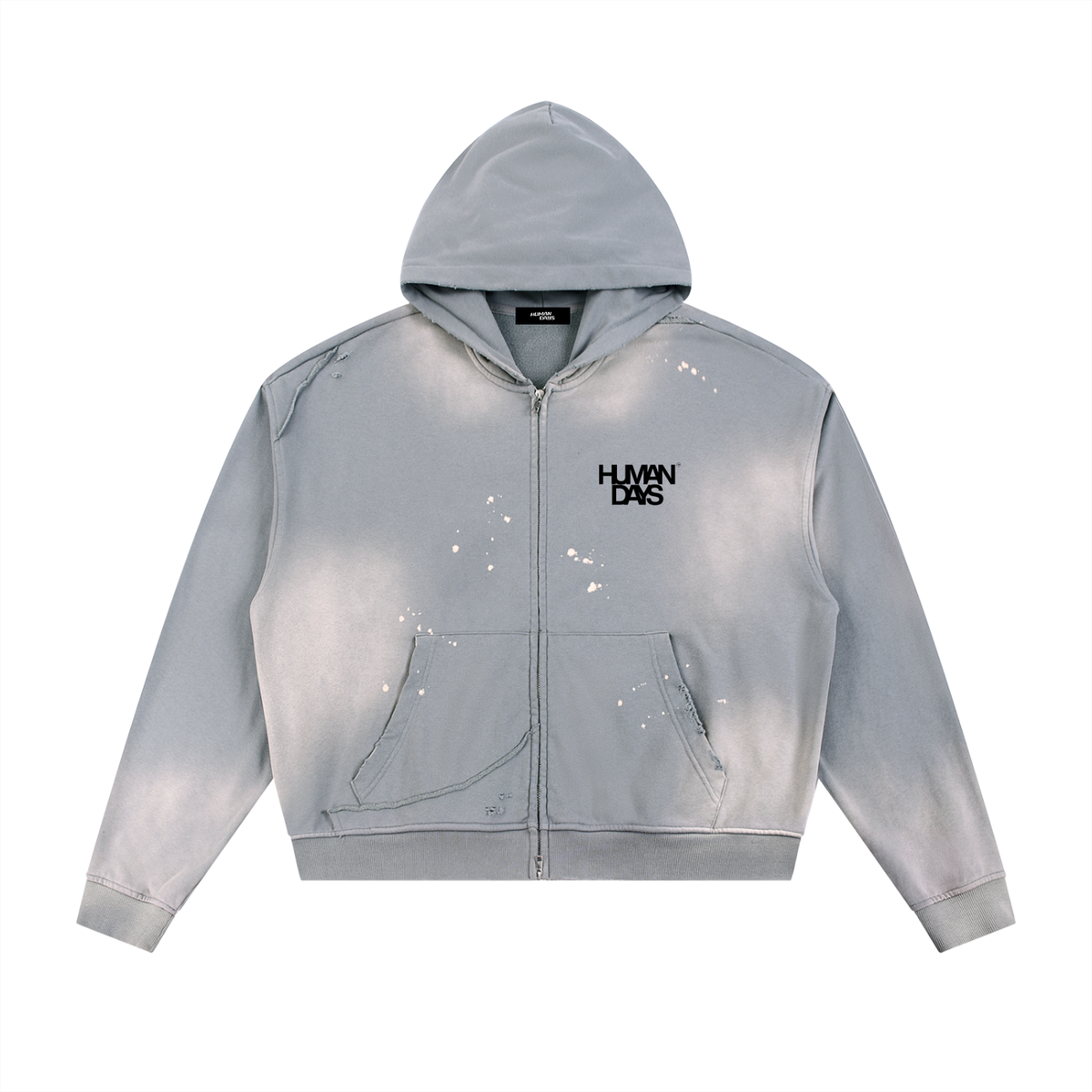 The Gray Area Hoodie - Hey You — The Fade Out Zip Hoodie Vol. 2, detail view