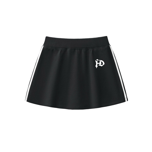 The Finish Line Skirt - Hey You — The Mini Skirt (Black), front view