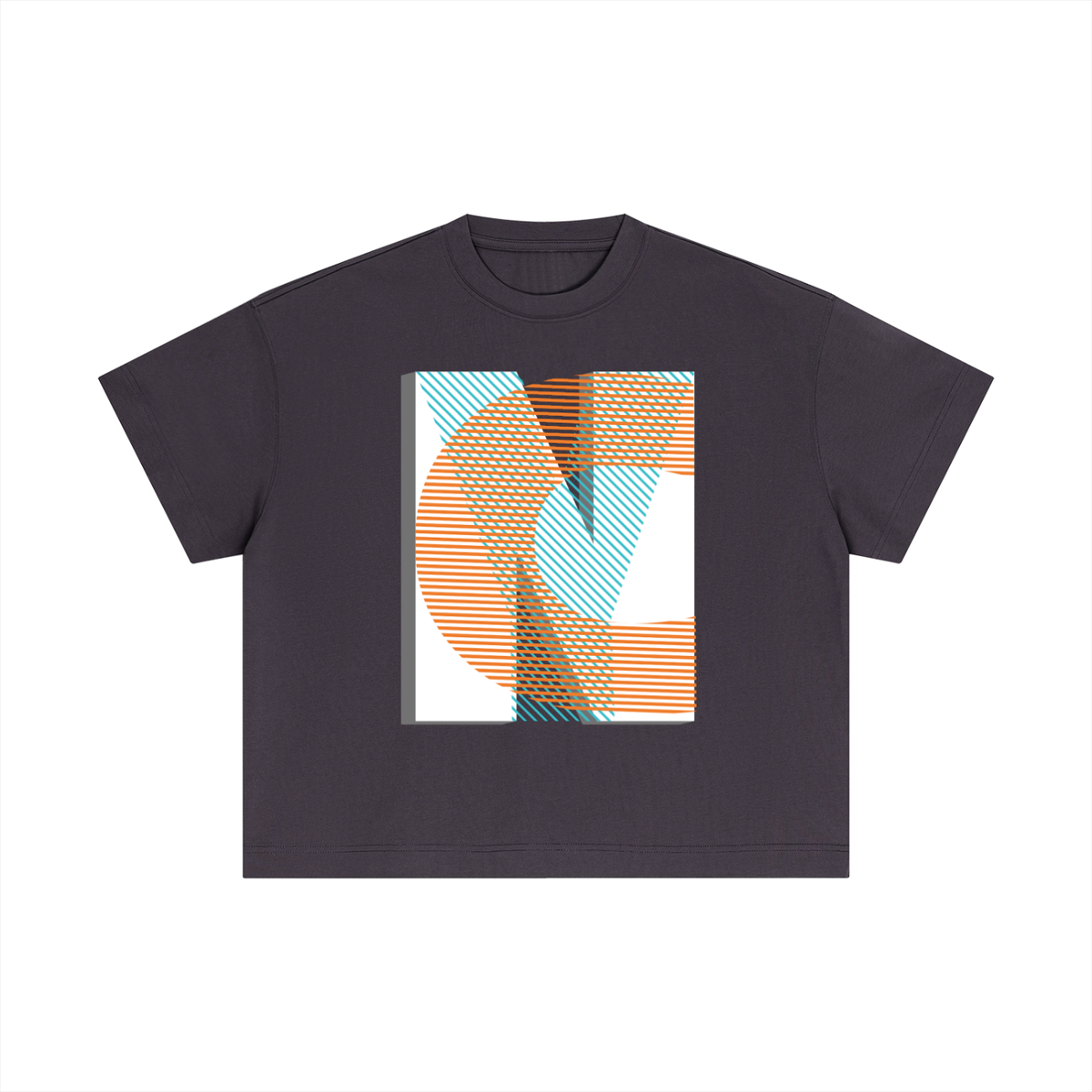 The Standard Issue Tee - Essential Cotton Boxy T-Shirt, detail view