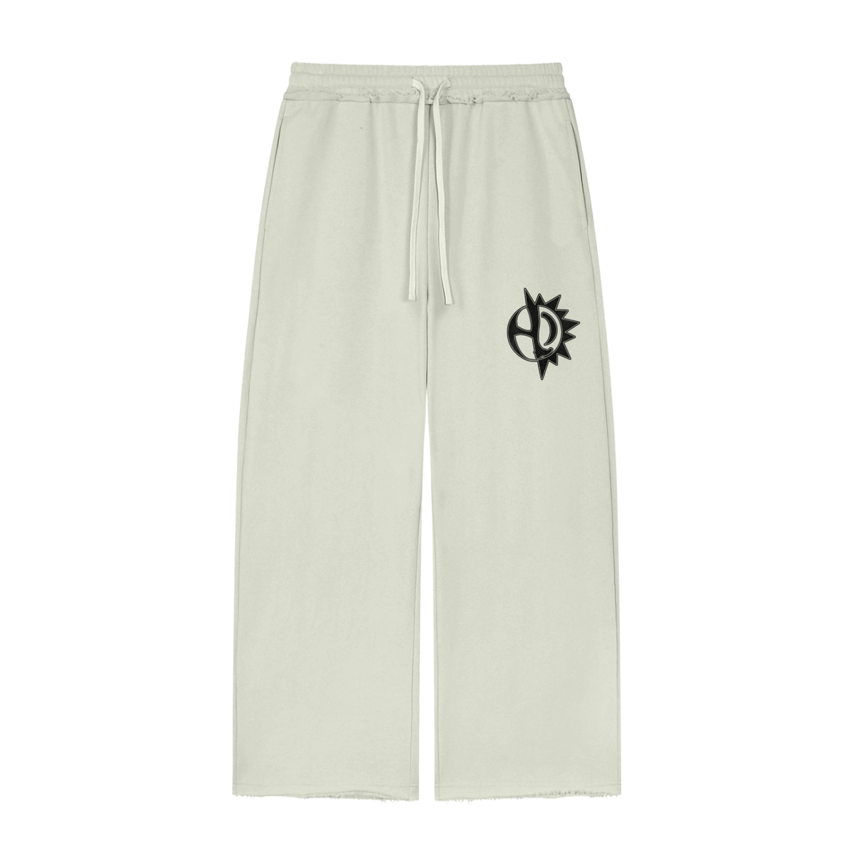 The Wide Awake Sweatpants - Women’s Wide Leg Raw Edge Sweatpants, front view
