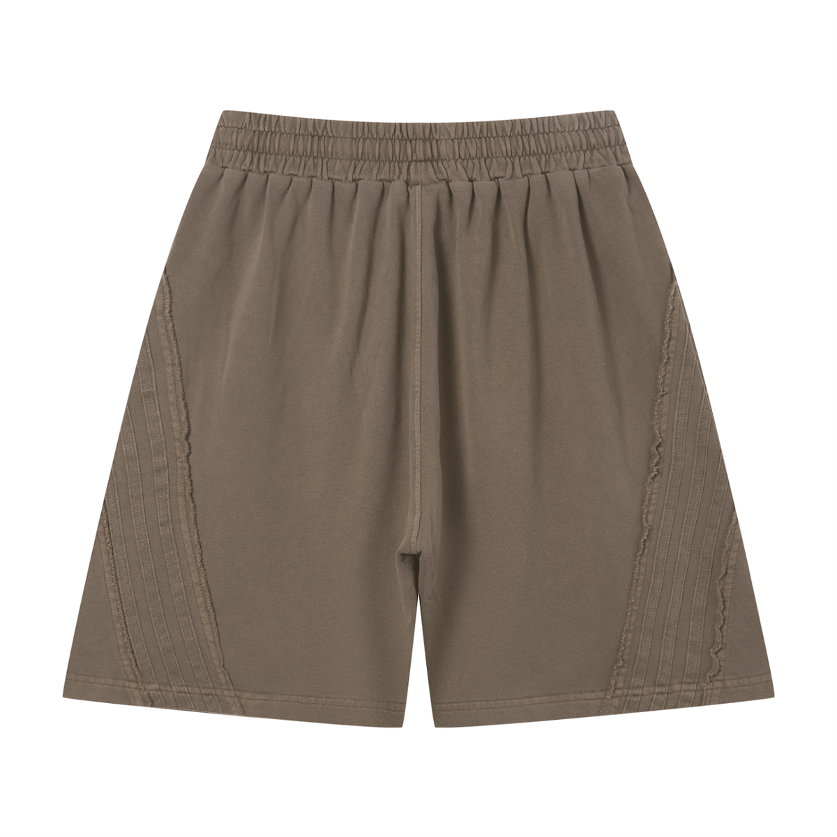 The Raw Deal Shorts - Unisex Vintage Wash Raw Edge Shorts, detail view
