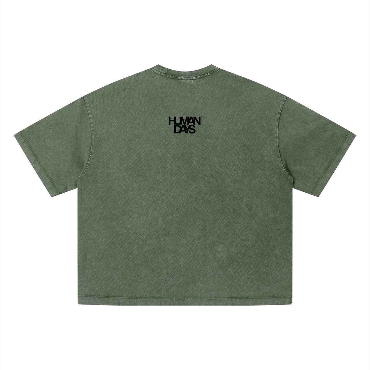 The Up and Away Tee - Unisex Vintage Wash Boxy T-Shirt, detail view