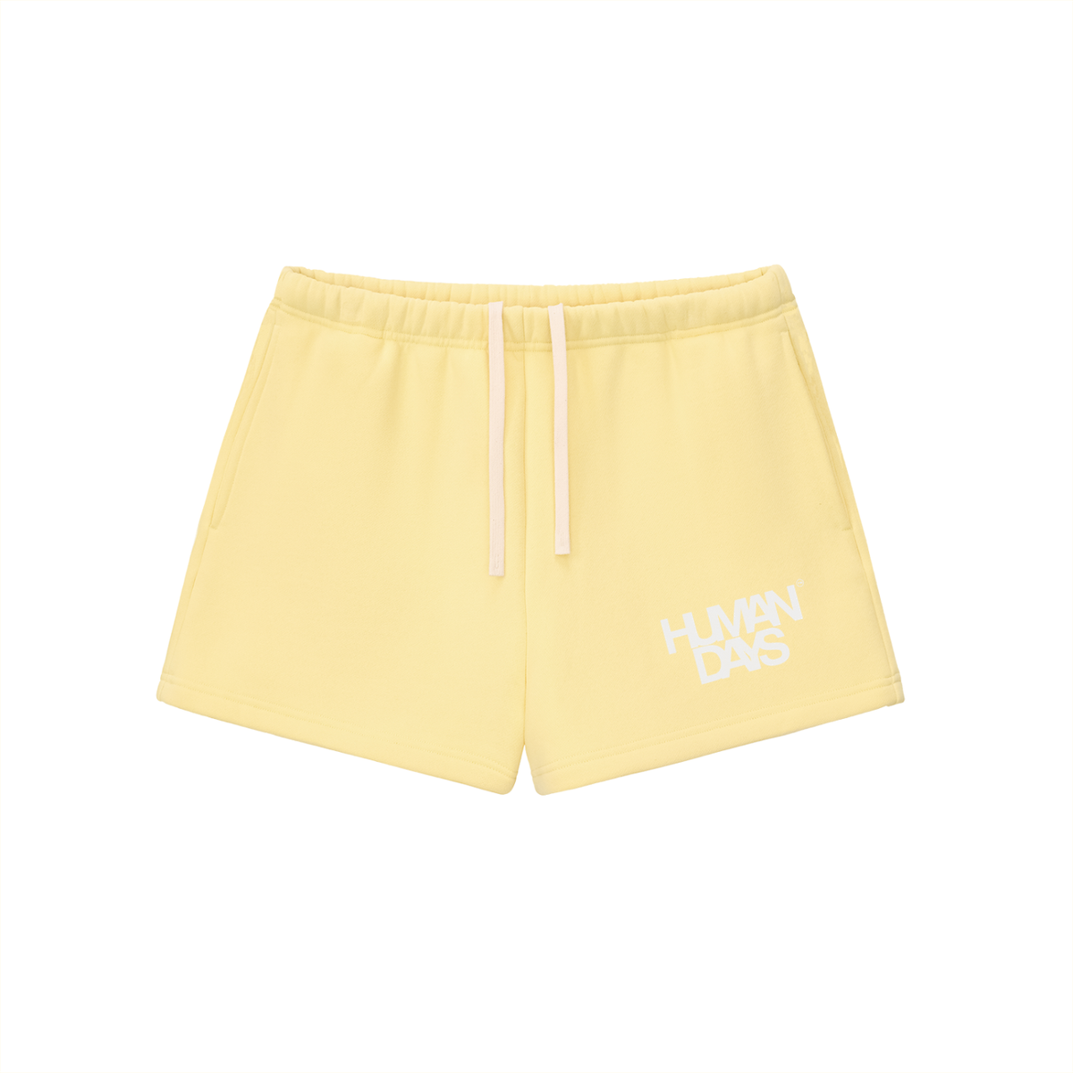 The Off-Duty Shorts - Essential Fleece Drawstring Sweatshorts, detail view