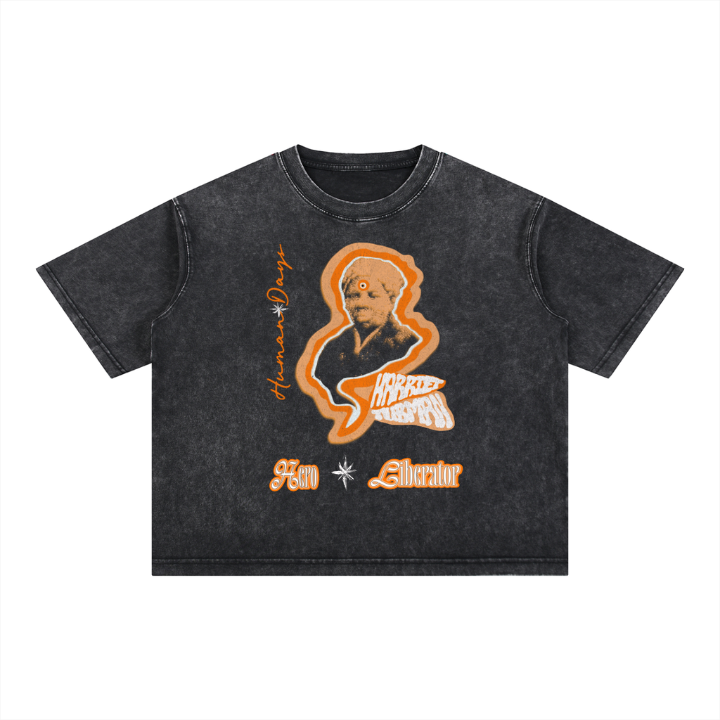 Mineral Wash Boxy Cotton T-Shirt