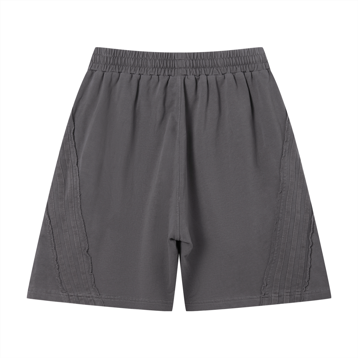 The Raw Deal Shorts - Unisex Vintage Wash Raw Edge Shorts, detail view