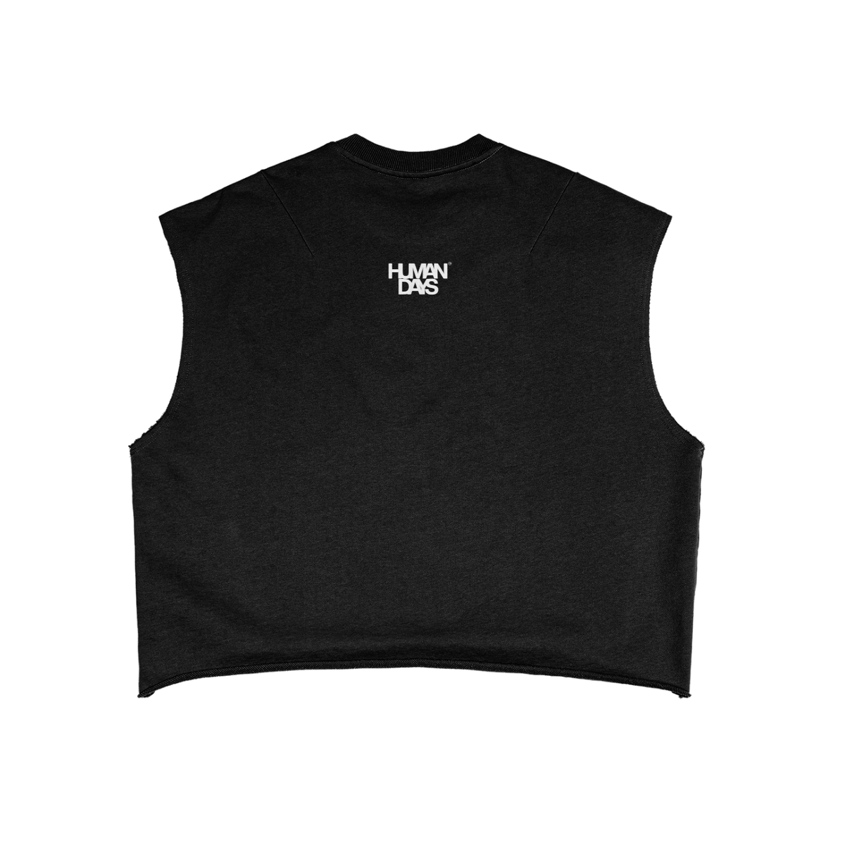 The Manifesto Tank - French Terry Boxy Tank Top, back view