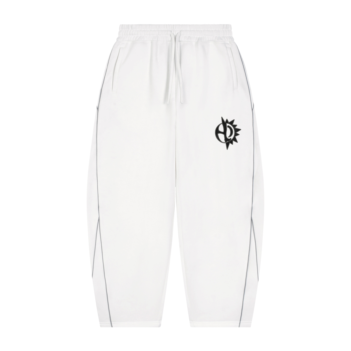 The Golden Hour Sweatpants - sun logo thigh detail