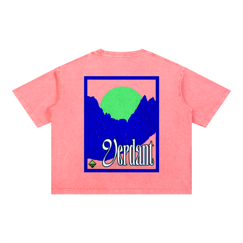 Mineral Wash Boxy Cotton T-Shirt