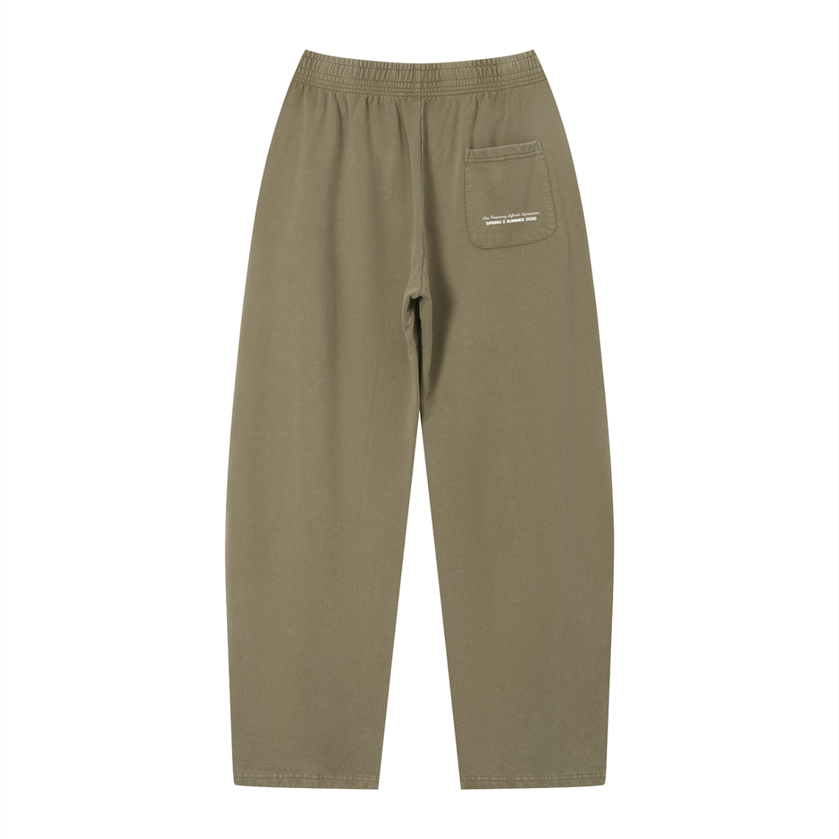 The Washed Out Sweatpants - Unisex Vintage Wash Loose Sweatpants, detail view