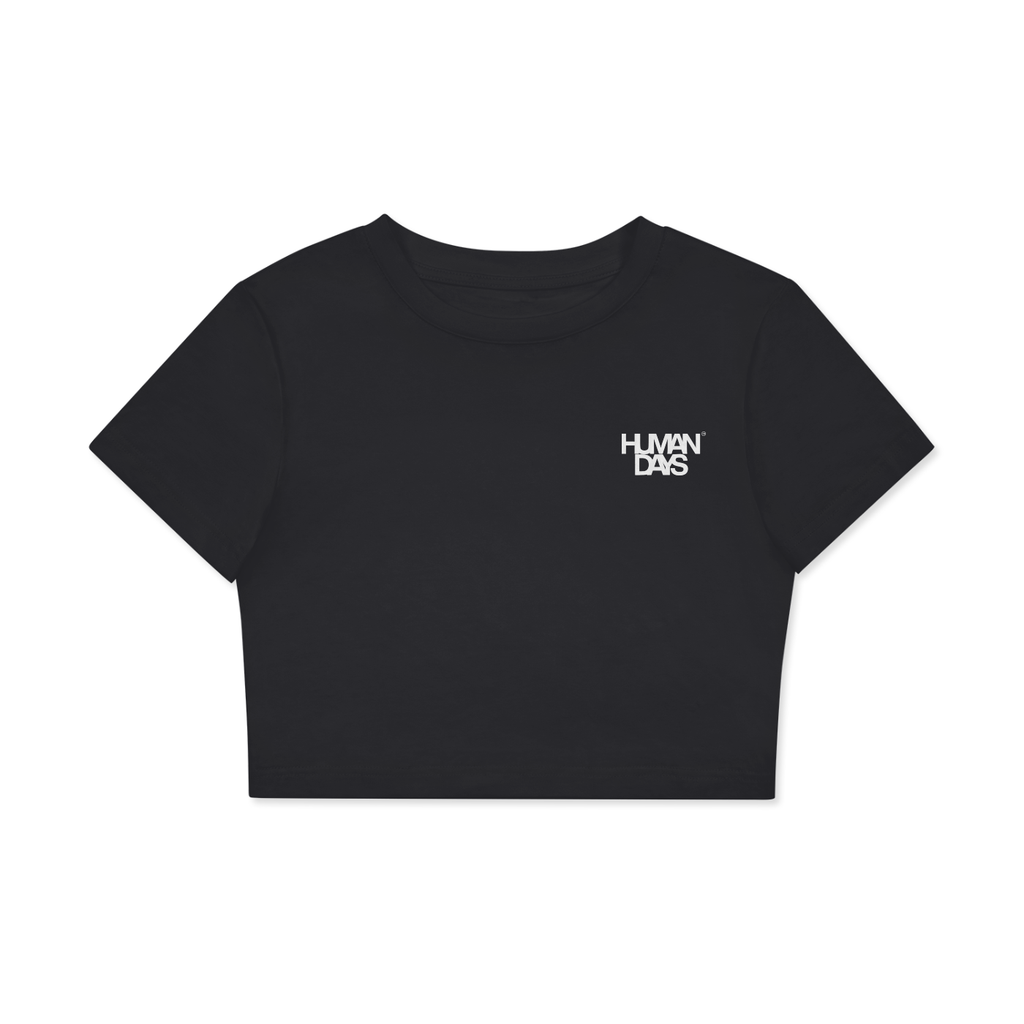 Fitted Crop Cotton T-Shirt