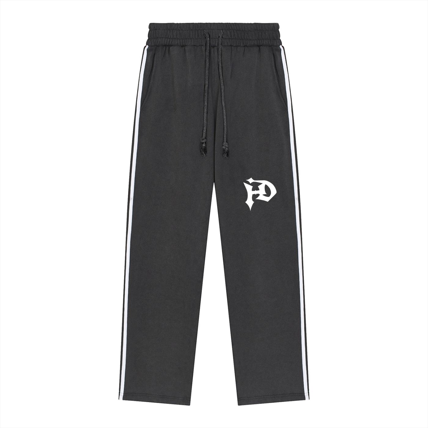 Snow Washed Contrast Tape Sweatpants