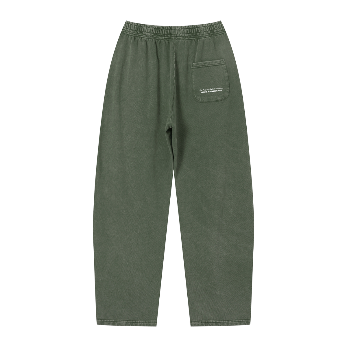 The Washed Out Sweatpants - Unisex Vintage Wash Loose Sweatpants, detail view