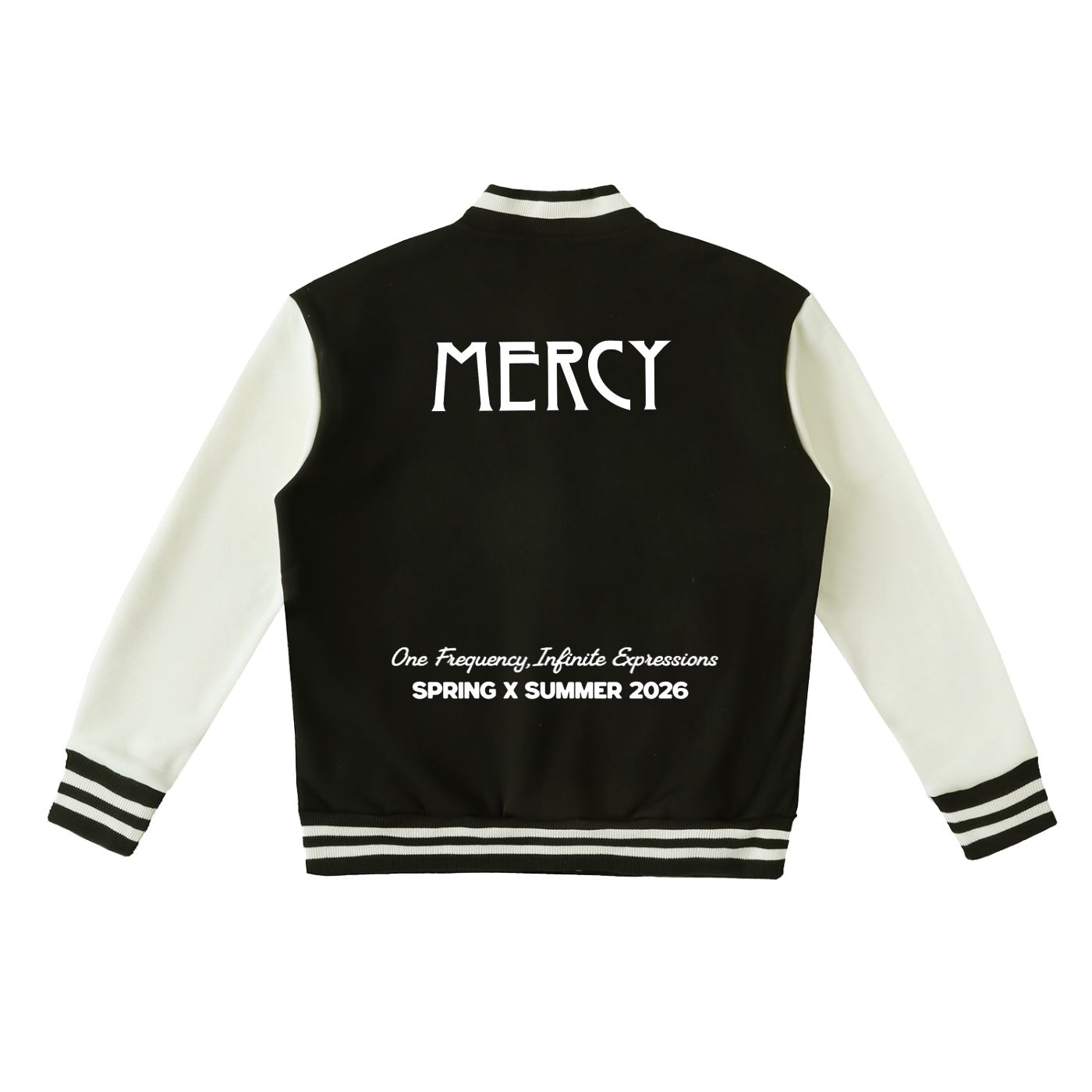 Two-Tone Fleeced Varsity Jacket