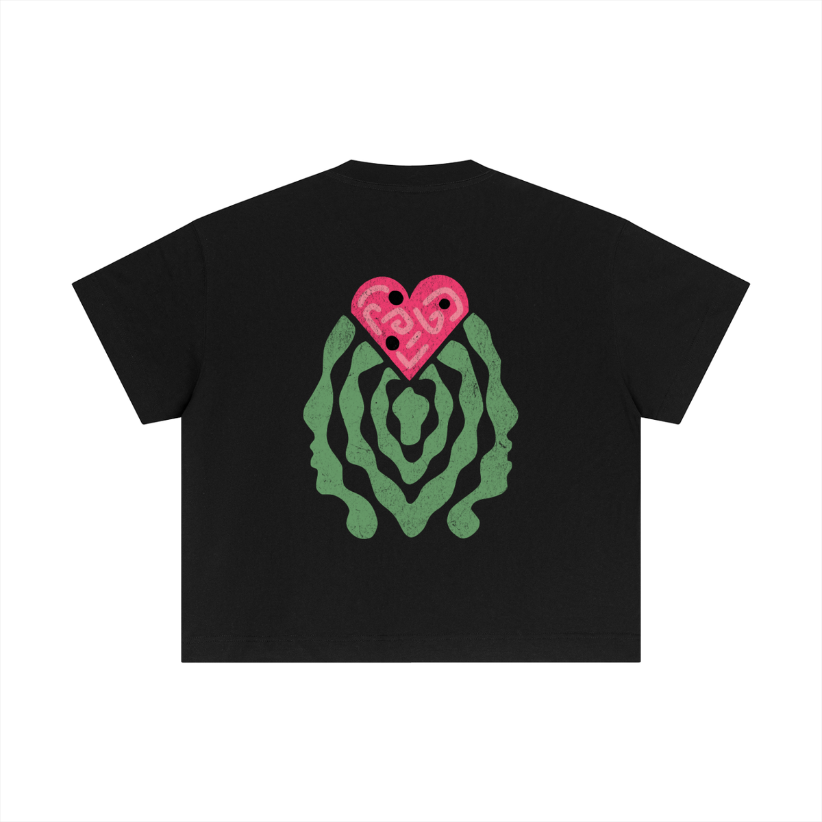 The Sweetheart Tee - Essential Cotton Boxy T-Shirt, back view