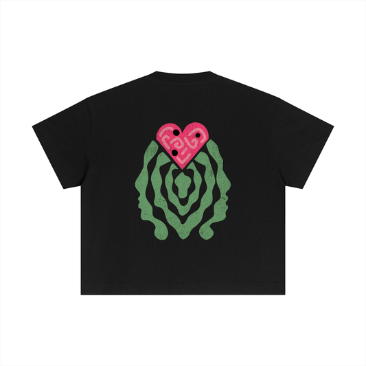 The Sweetheart Tee - Essential Cotton Boxy T-Shirt, back view
