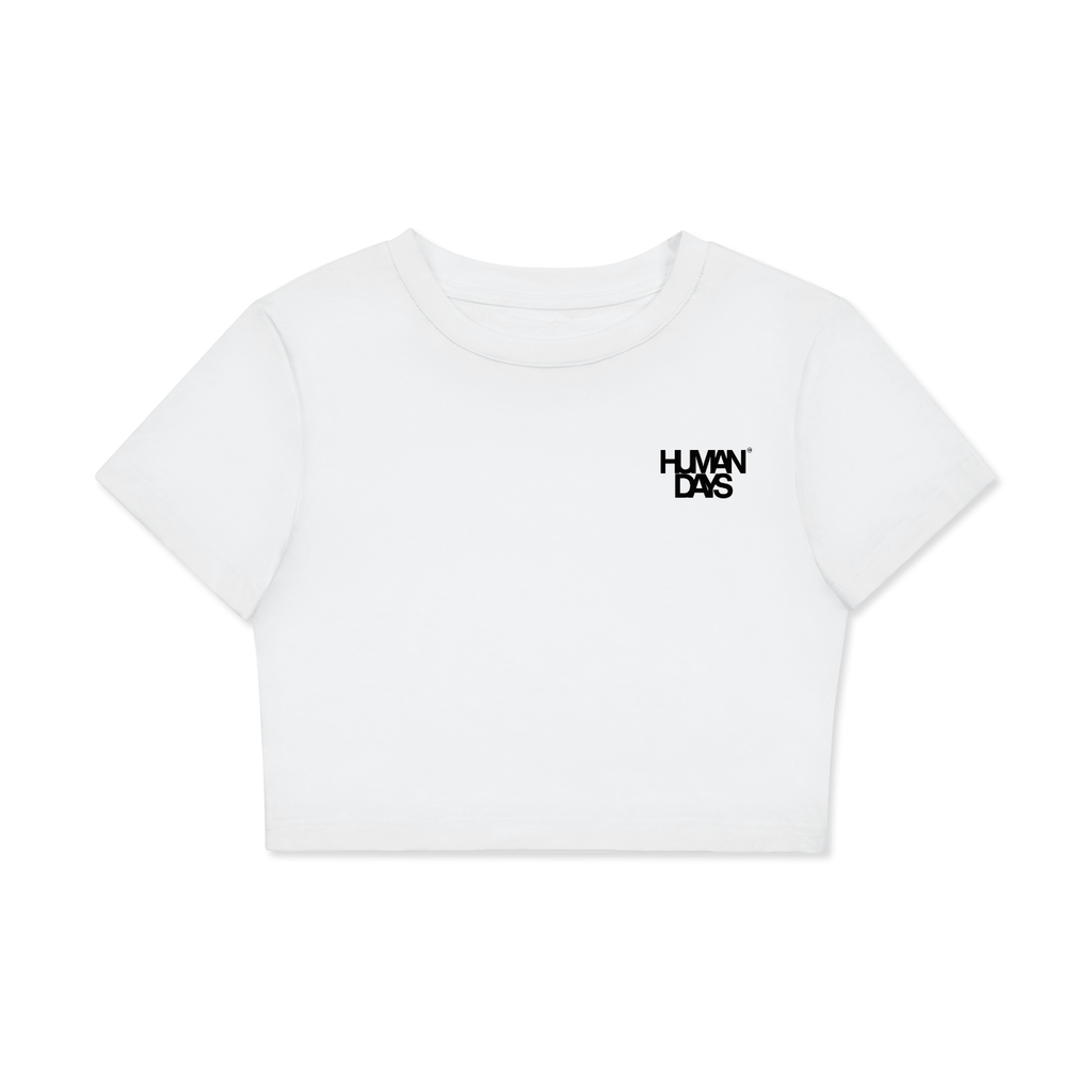 Fitted Crop Cotton T-Shirt