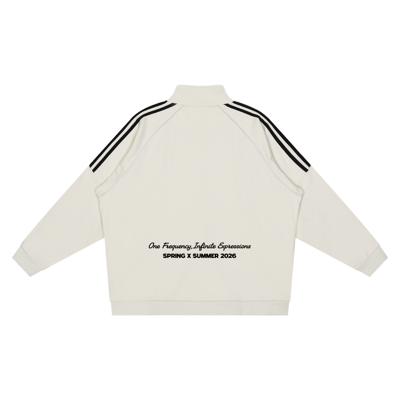Reflection Striped Raglan Sleeve  Jacket