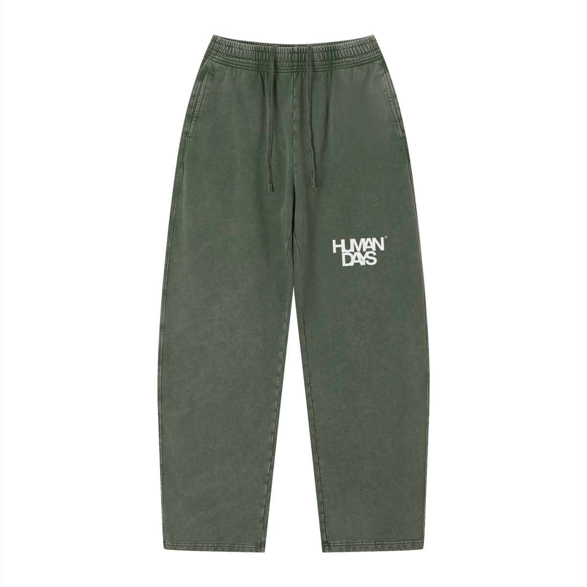 The Washed Out Sweatpants - Unisex Vintage Wash Loose Sweatpants, detail view