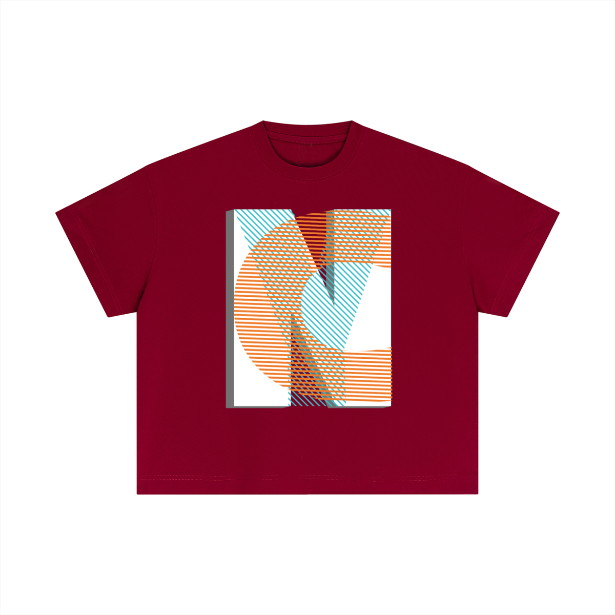 The Standard Issue Tee - Essential Cotton Boxy T-Shirt, detail view