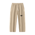 Contrast Side-Stripe Straight-Leg  Pants