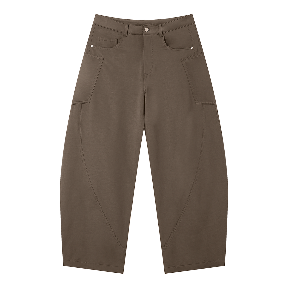 The Parachute Pants - Human Days Barrel Leg Trousers, detail view